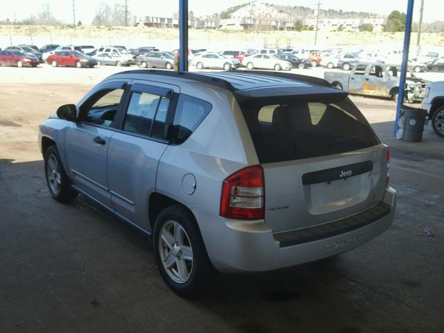 1J4FF47B39D105610 - 2009 JEEP COMPASS SP SILVER photo 3