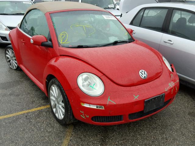 3VWRG31Y08M409484 - 2008 VOLKSWAGEN NEW BEETLE RED photo 1