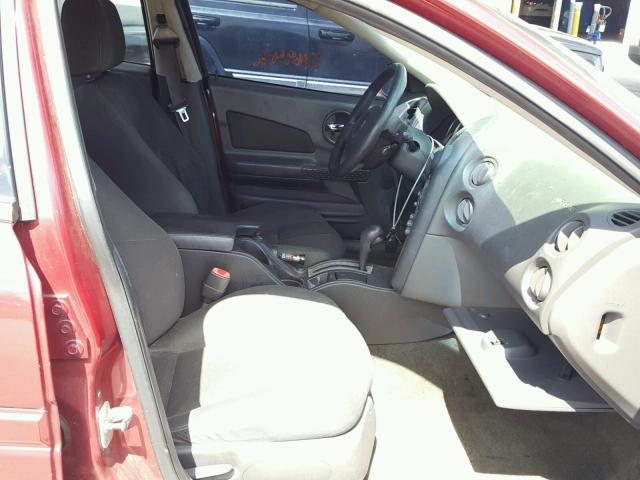 2G2WP522751265225 - 2005 PONTIAC GRAND PRIX BURGUNDY photo 5