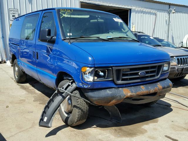 1FTNE24263HA54701 - 2003 FORD ECONOLINE BLUE photo 1