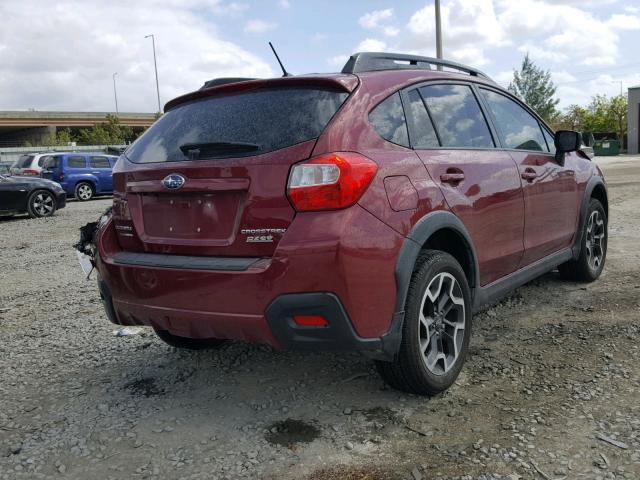 JF2GPAAC5H9209347 - 2017 SUBARU CROSSTREK RED photo 4