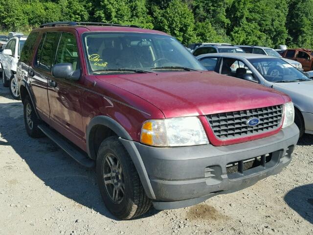 1FMZU62K93UC28908 - 2003 FORD EXPLORER X RED photo 1