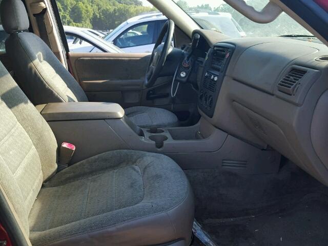 1FMZU62K93UC28908 - 2003 FORD EXPLORER X RED photo 5