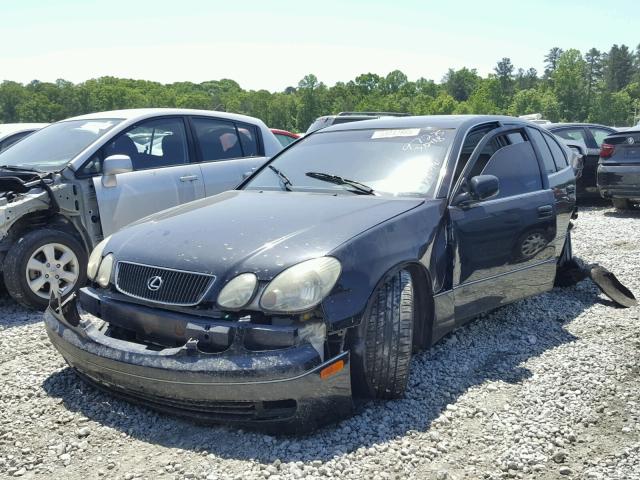 JT8BH68X2W0006475 - 1998 LEXUS GS 400 BLACK photo 2