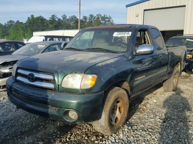 5TBRT34173S383870 - 2003 TOYOTA TUNDRA ACC GREEN photo 2