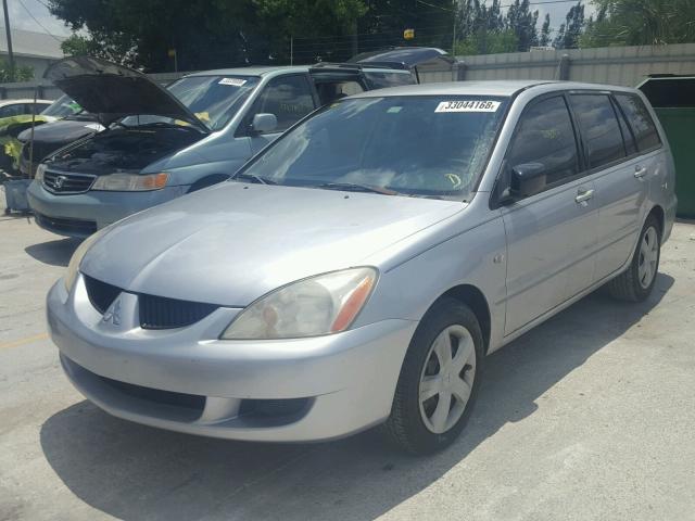 JA3AD29F14U042332 - 2004 MITSUBISHI LANCER LS SILVER photo 2