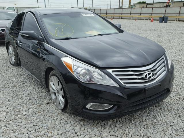 KMHFG4JG5CA184774 - 2012 HYUNDAI AZERA GLS BLACK photo 1