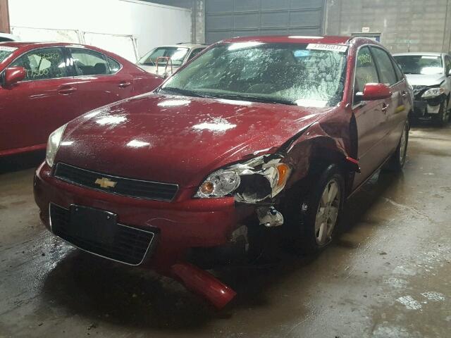 2G1WT58K889276019 - 2008 CHEVROLET IMPALA RED photo 2