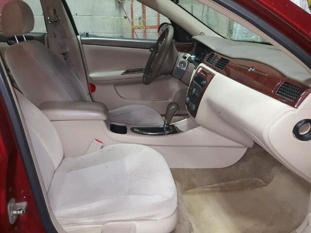 2G1WT58K889276019 - 2008 CHEVROLET IMPALA RED photo 5