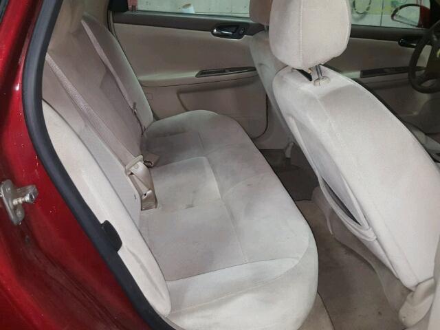 2G1WT58K889276019 - 2008 CHEVROLET IMPALA 红色 照片 6