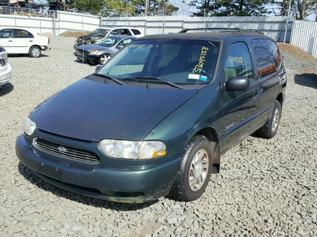 4N2XN11T3YD816829 - 2000 NISSAN QUEST SE GREEN photo 2