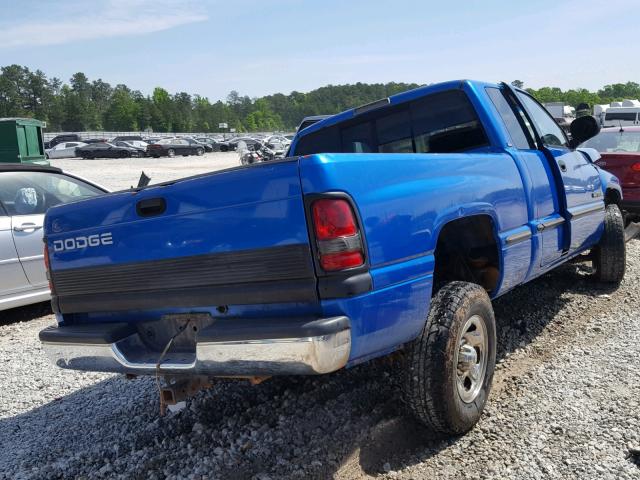 1B7HC13Y0WJ183467 - 1998 DODGE RAM 1500 BLUE photo 4