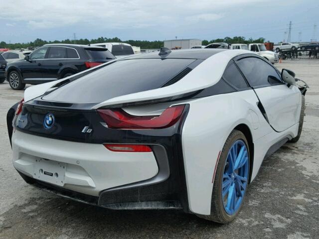 WBY2Z2C57FV391918 - 2015 BMW I8 WHITE photo 4