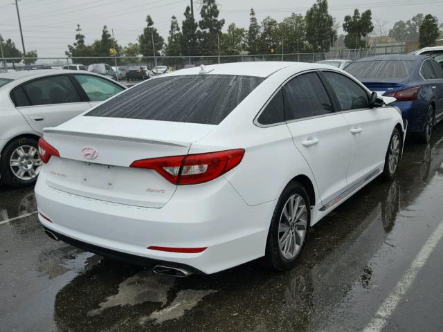 5NPE34AF3HH546619 - 2017 HYUNDAI SONATA SPO WHITE photo 4