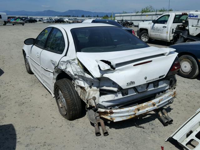 1G2NV52EX2M710083 - 2002 PONTIAC GRAND AM G WHITE photo 3