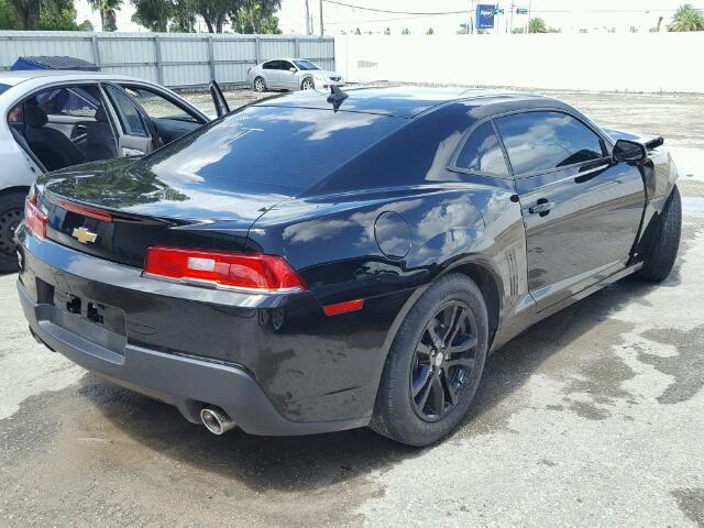 2G1FE1E33E9236457 - 2014 CHEVROLET CAMARO LS BLACK photo 4