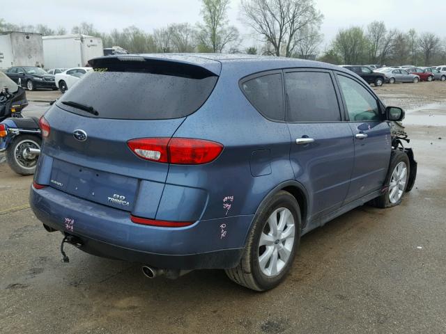 4S4WX85CX64406453 - 2006 SUBARU B9 TRIBECA BLUE photo 4