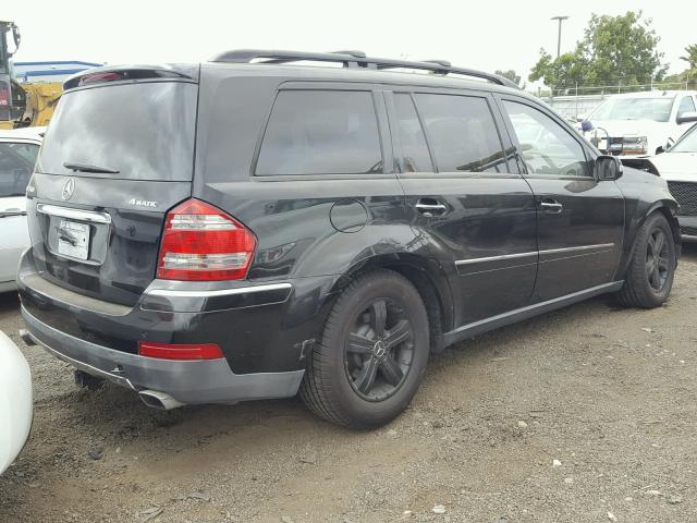 4JGBF71E47A176947 - 2007 MERCEDES-BENZ GL 450 4MA BLACK photo 4