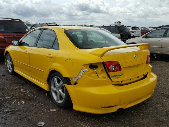 1YVHP80D935M06490 - 2003 MAZDA 6 S YELLOW photo 3