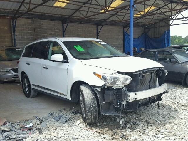 5N1AL0MM4DC301539 - 2013 INFINITI JX35 BASE WHITE photo 1