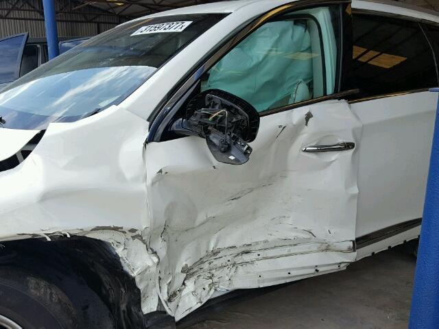 5N1AL0MM4DC301539 - 2013 INFINITI JX35 BASE WHITE photo 10