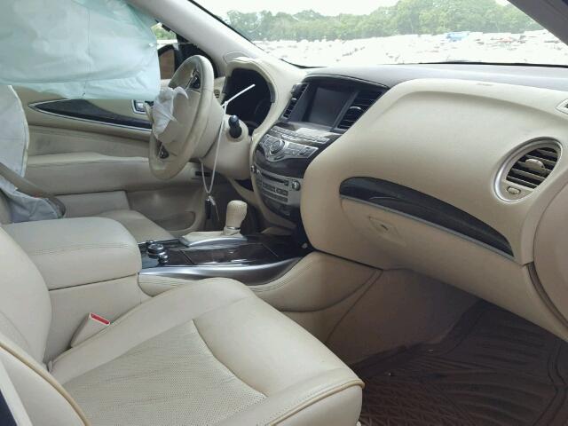 5N1AL0MM4DC301539 - 2013 INFINITI JX35 BASE WHITE photo 5