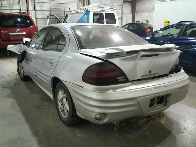1G2NF52E11M557217 - 2001 PONTIAC GRAND AM S SILVER photo 3