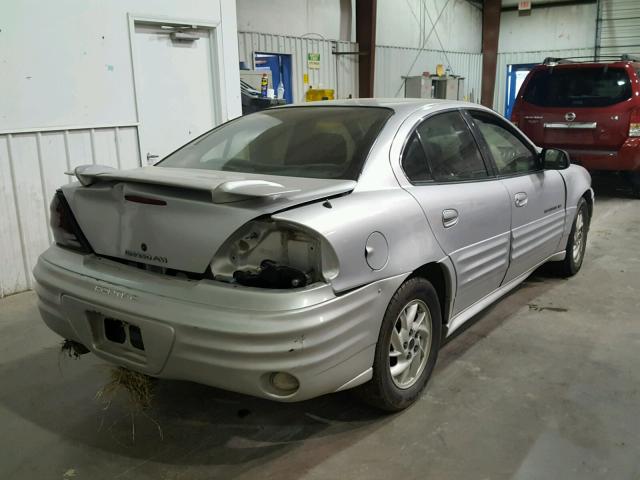1G2NF52E11M557217 - 2001 PONTIAC GRAND AM S SILVER photo 4