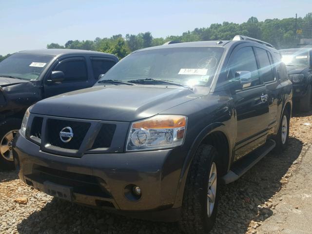 5N1AA0ND8CN610518 - 2012 NISSAN ARMADA SV GRAY photo 2