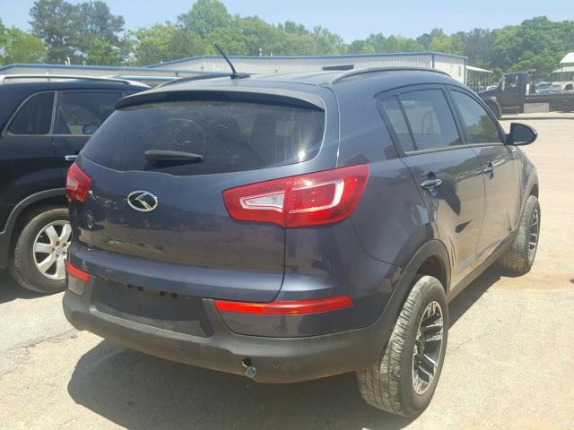 KNDPB3A24D7449091 - 2013 KIA SPORTAGE B GRAY photo 4