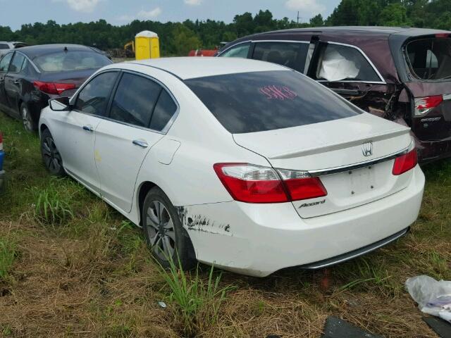 1HGCR2F35EA025169 - 2014 HONDA ACCORD LX WHITE photo 3