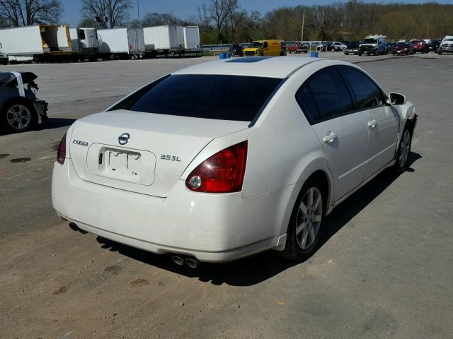 1N4BA41EX6C859021 - 2006 NISSAN MAXIMA SE WHITE photo 4