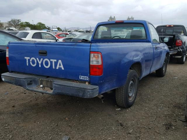 JT4JM11D7T0013526 - 1996 TOYOTA T100 BLUE photo 4