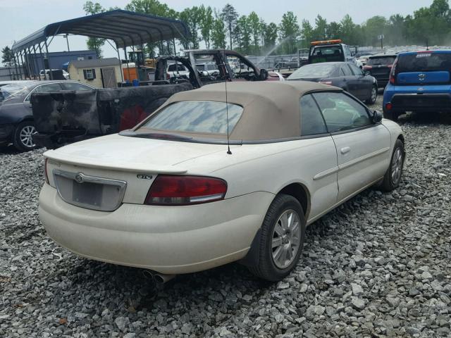 1C3EL75R12N324906 - 2002 CHRYSLER SEBRING GT WHITE photo 4