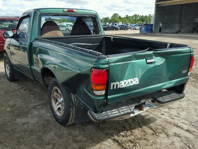 4F4YR12C2YTM10449 - 2000 MAZDA B2500 GREEN photo 3