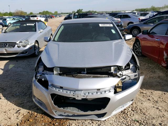 1G11C5SL0EF297705 - 2014 CHEVROLET MALIBU 1LT ვერცხლისფერი ფოტო 9