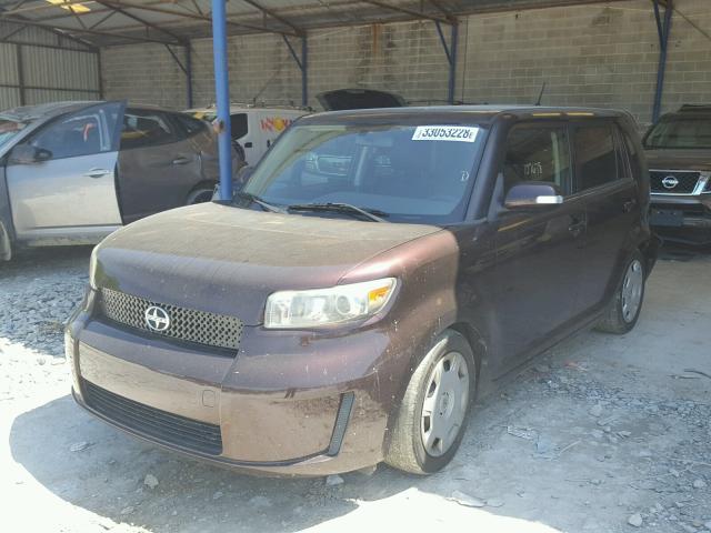 JTLKE50E791069587 - 2009 TOYOTA SCION XB MAROON photo 2
