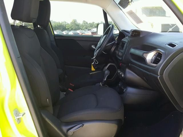 ZACCJBAB2HPF14394 - 2017 JEEP RENEGADE S Yaşıl foto 5