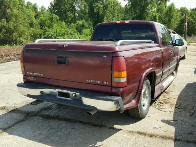 2GCEC19V511393355 - 2001 CHEVROLET SILVERADO RED photo 4