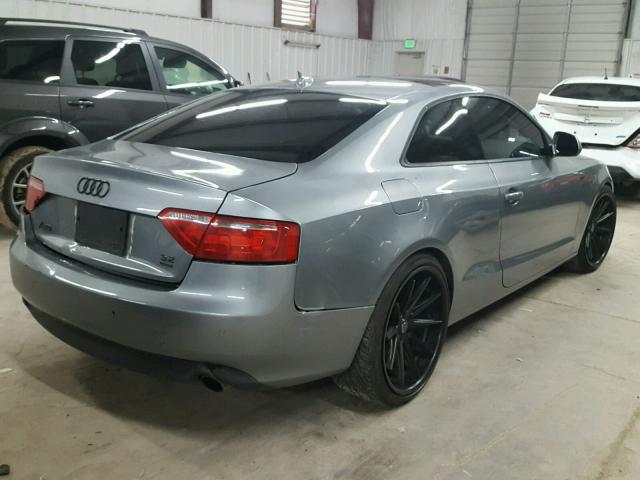 WAUDK78T99A008928 - 2009 AUDI A5 QUATTRO GRAY photo 4