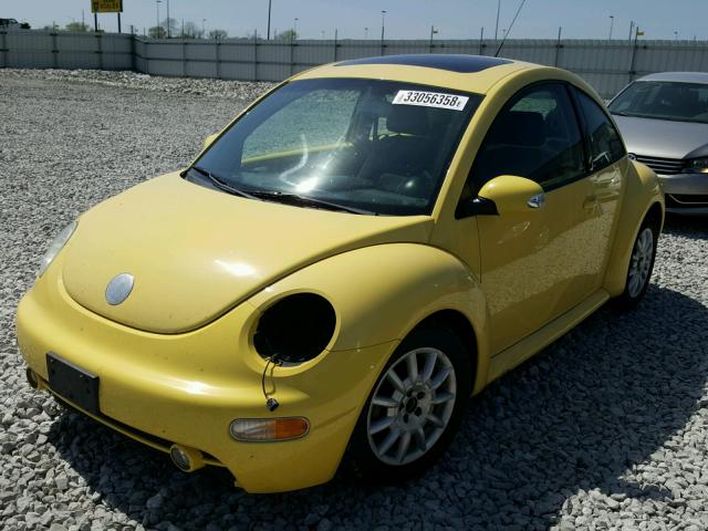3VWCK31C74M414314 - 2004 VOLKSWAGEN NEW BEETLE 黄色 照片 2
