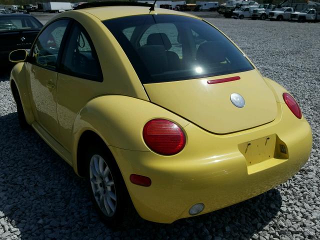 3VWCK31C74M414314 - 2004 VOLKSWAGEN NEW BEETLE 黄色 照片 3