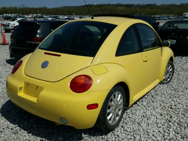 3VWCK31C74M414314 - 2004 VOLKSWAGEN NEW BEETLE 黄色 照片 4