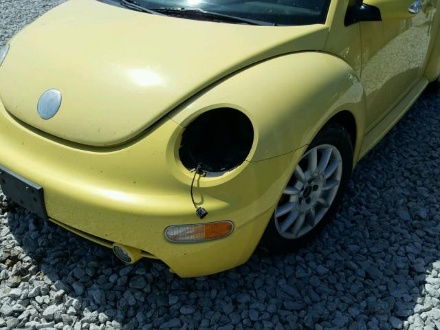 3VWCK31C74M414314 - 2004 VOLKSWAGEN NEW BEETLE 黄色 照片 9