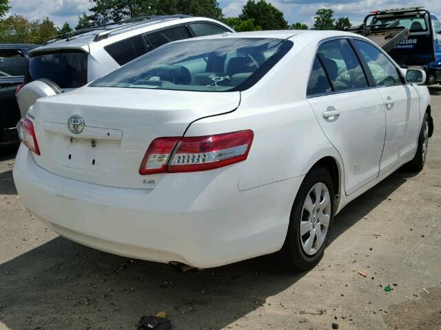 4T4BF3EK0AR022482 - 2010 TOYOTA CAMRY WHITE photo 4