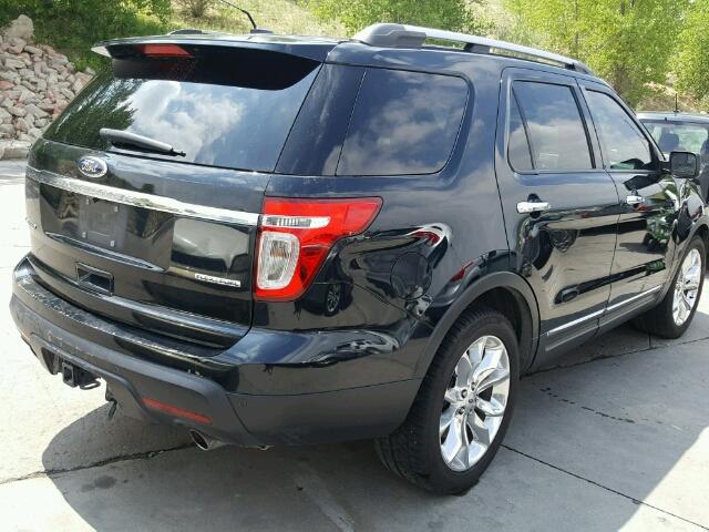 1FM5K7F81EGA22119 - 2014 FORD EXPLORER L BLACK photo 4