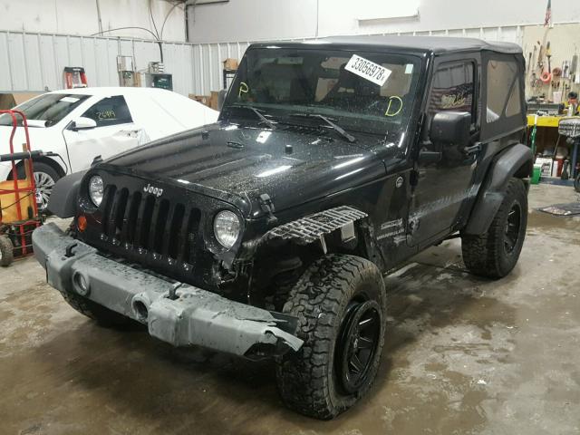 1J4AA2D18BL596048 - 2011 JEEP WRANGLER S BLACK photo 2