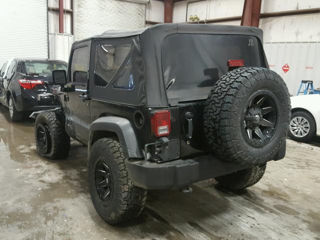 1J4AA2D18BL596048 - 2011 JEEP WRANGLER S BLACK photo 3