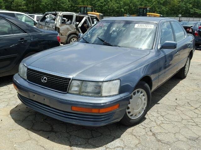 JT8UF11E8L0038790 - 1990 LEXUS LS 400 GRAY photo 2