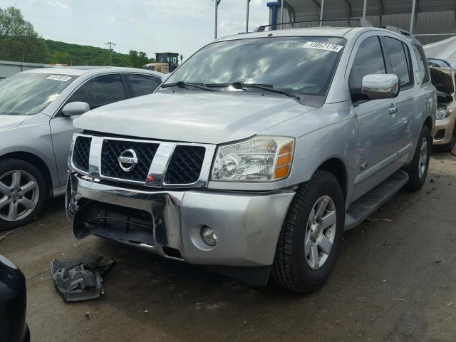 5N1AA08A66N707349 - 2006 NISSAN ARMADA SE SILVER photo 2